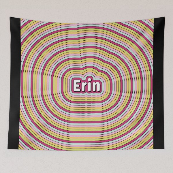Item preview, Erin name - fun candy color stripes design designed and sold by NameTheory.