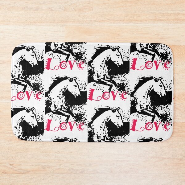 Item preview, Cute Dappled Design Galloping Horse with the Word Love in Pink designed and sold by DappleDesign.