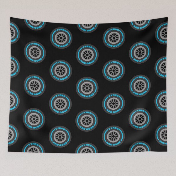 Item preview, Tyres are Gone ! (Blue) designed and sold by F1TwoTee.