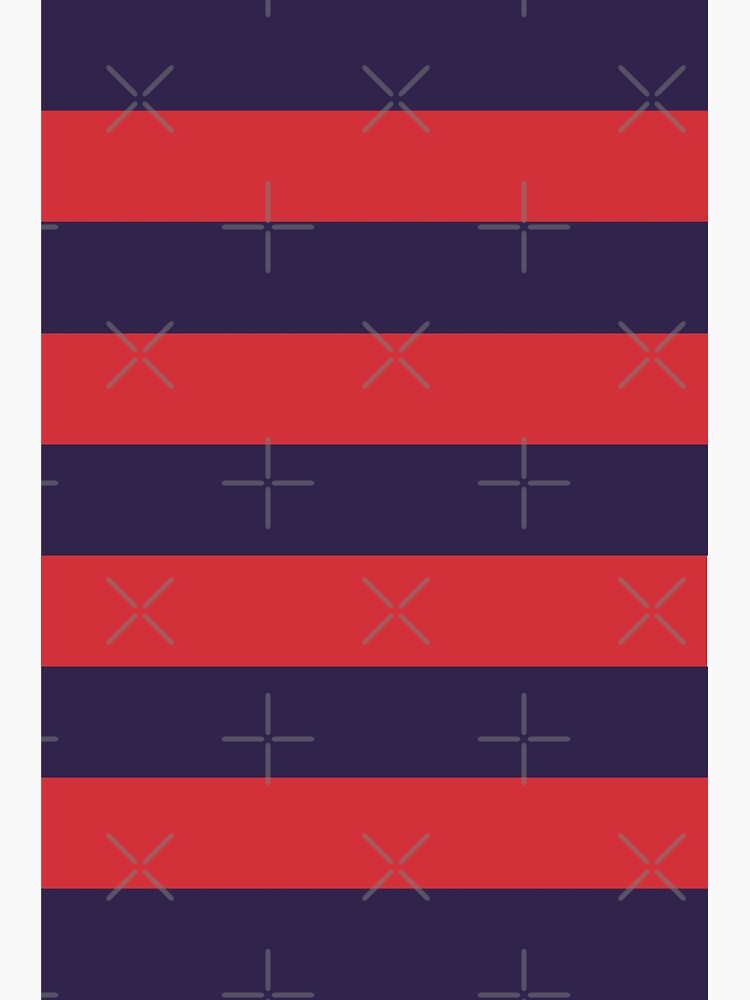 Navy and Red Stripe