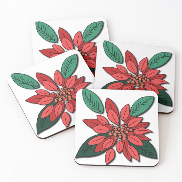 Item preview, Christmas Poinsettia designed and sold by MsBellaCreates.