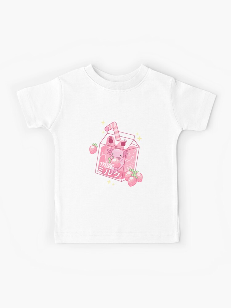  Cute Pink Strawberry Kawaii Aesthetic Anime Funny T-Shirt :  Clothing, Shoes & Jewelry