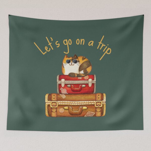 Item preview, Going on a trip with your cat designed and sold by LamaraK.