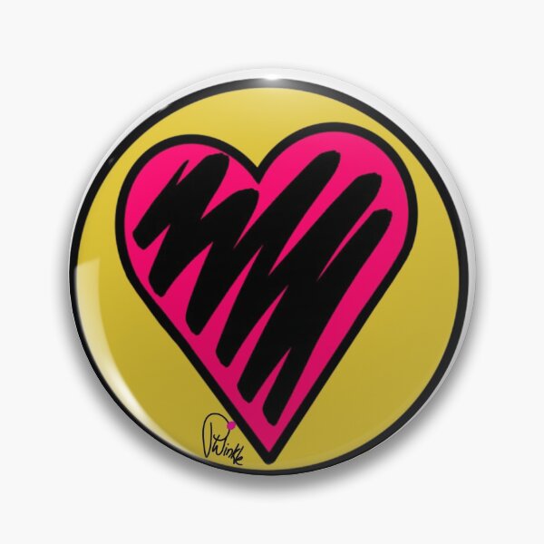 Item preview, Heart Logo Pink/Yellow Peri Winkle designed and sold by periwinkledrag.