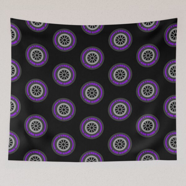 Item preview, Tyres are Gone ! (Purple) designed and sold by F1TwoTee.