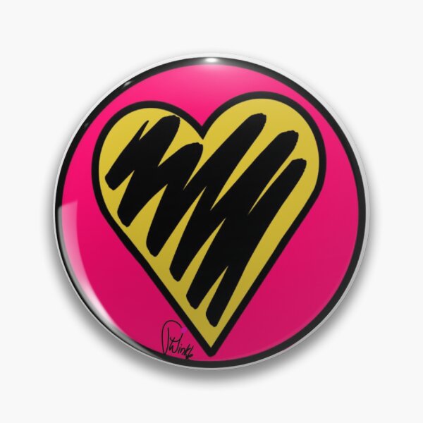 Item preview, Heart Logo Pink/Yellow Peri Winkle designed and sold by periwinkledrag.