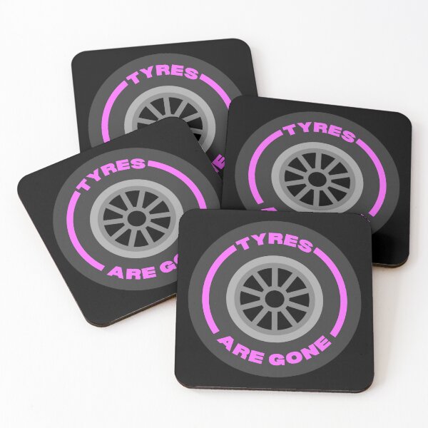 Item preview, Tyres are Gone ! (Pink) designed and sold by F1TwoTee.