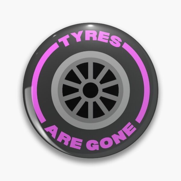 Aperçu de l'œuvre Les pneus sont partis ! (Rose) créée et vendue par F1TwoTee.