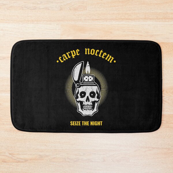 Item preview, Carpe Noctem - Seize The Night - Latin Quotes - Retro Vintage Skull designed and sold by WIZECROW.