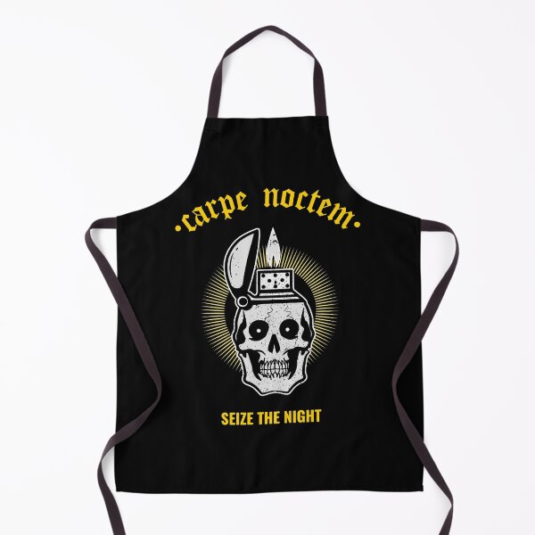 Item preview, Carpe Noctem - Seize The Night - Latin Quotes - Retro Vintage Skull designed and sold by WIZECROW.