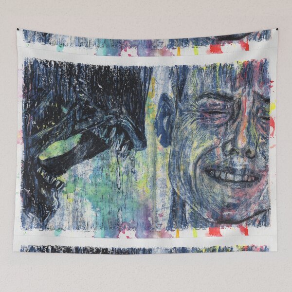 Item preview, Alien and Ripley - Hand Drawn Oil and Ink Portrait designed and sold by HRHildebrand.