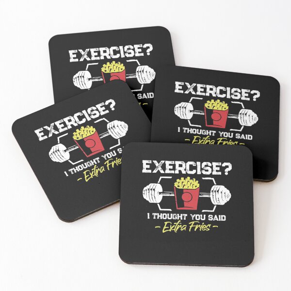 Item preview, Exercise I Thought You Said Extra Fries Funny Workout designed and sold by Dressed For  Duty.