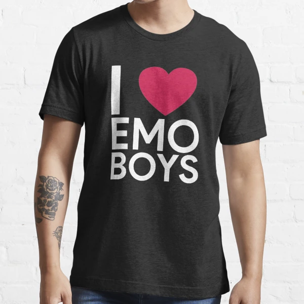 I Love Emo Boys Shirt Emo Shirt I Heart Emo Boys Emo -  Hong Kong