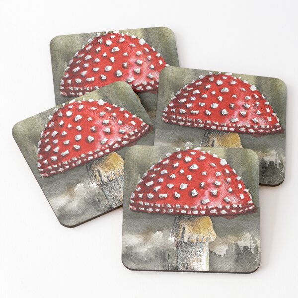Aperçu de l'œuvre Peinture champignon amanite mouche créée et vendue par Egle Kristensen.