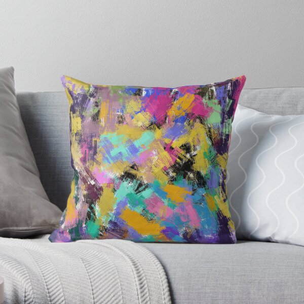 Abstract Colors 2022 Throw Pillow