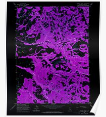 USGS TOPO Map California CA Shields Creek 300456 1963 24000 geo Inverted Poster