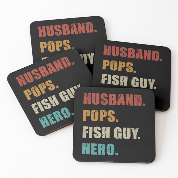 Artikelvorschau, Fish Keeper Vatertag Ehemann Pops Fish Guy Hero Retro Distressed entworfen und verkauft von JRRTs.