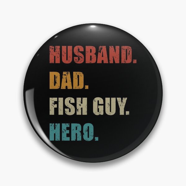 Item preview, Fish Keeper Fathers Day Husband Dad Fish Guy Hero Retro Distressed designed and sold by JRRTs.