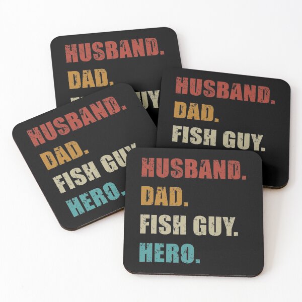 Artikelvorschau, Fish Keeper Vatertag Ehemann Papa Fish Guy Held Retro Distressed entworfen und verkauft von JRRTs.