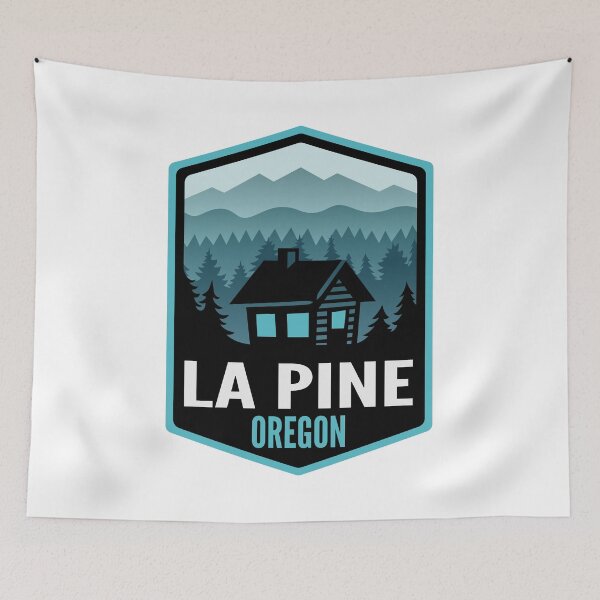 Aperçu de l'œuvre La Pine Oregon Mountain Town Cabin créée et vendue par HalpinDesign.