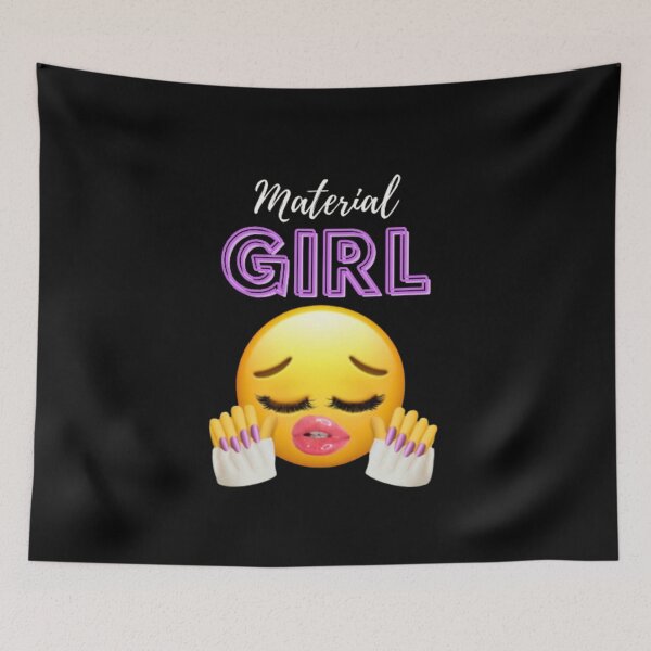 Item preview, Material Girl with emoji white version designed and sold by lasukira.