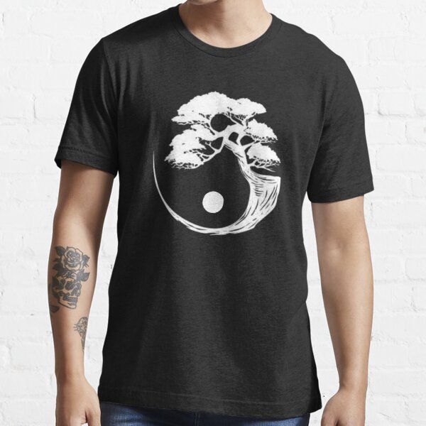 Yin Yang Bonsai Tree Japanese Buddhist Zen Essential T-Shirt