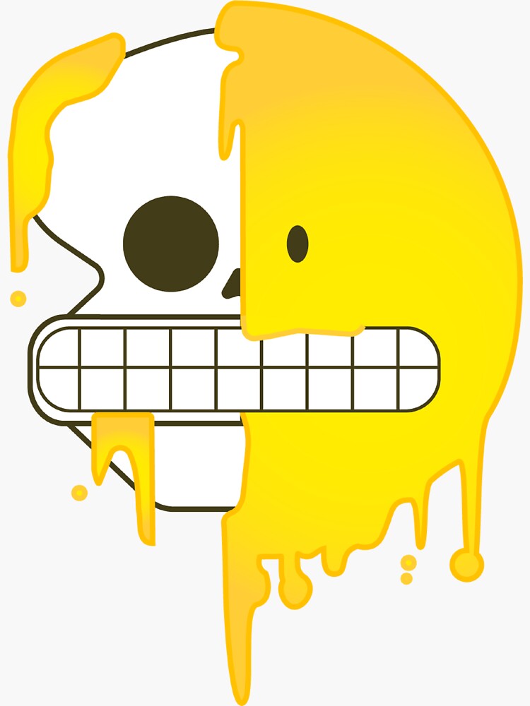"Melting Face Emoji" Sticker for Sale by MetiuCom | Redbubble