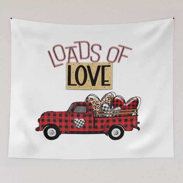 Item preview, Loads of love Valentine’s Day truck- Valentine’s Day  designed and sold by Designs Of all kinds.