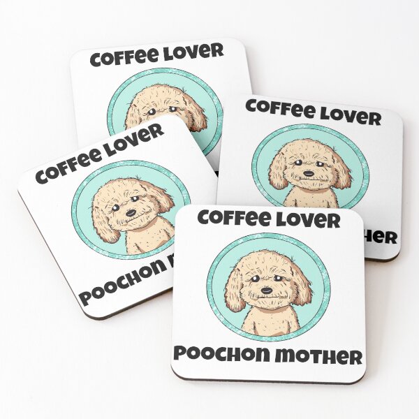 Item preview, Coffee lover Poochon mother designed and sold by RickHoggArt.
