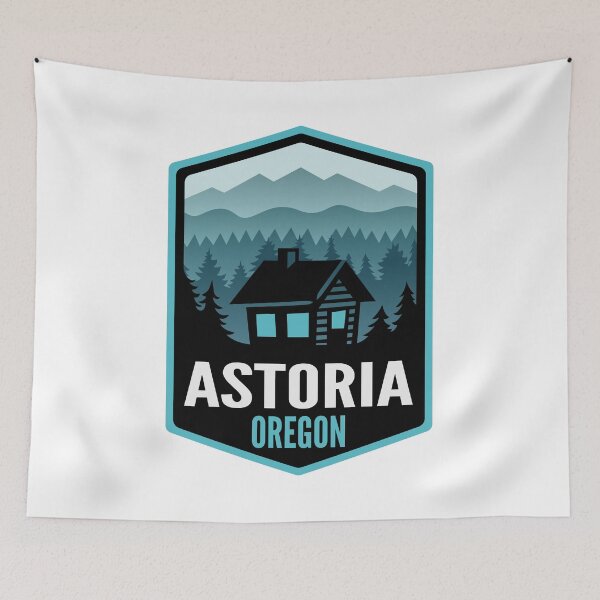 Item preview, Astoria Oregon Mountain Town Cabin designed and sold by HalpinDesign.
