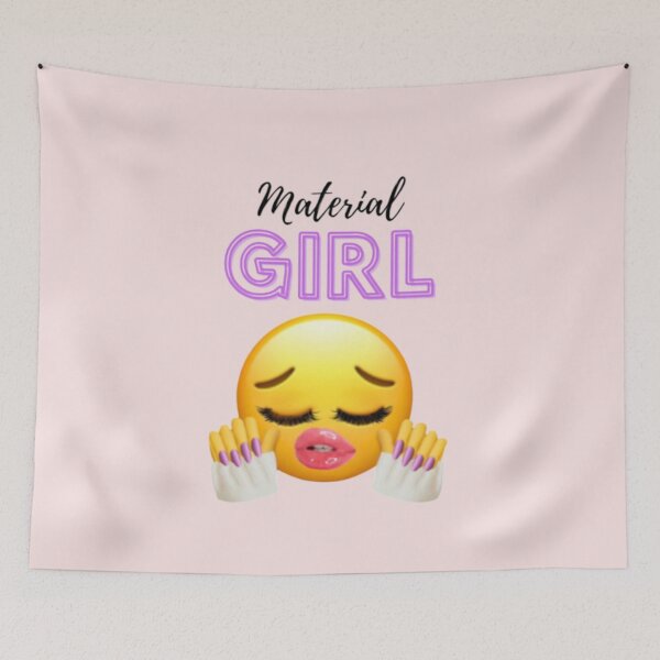 Aperçu de l'œuvre Material Girl avec édition couleur emoji créée et vendue par lasukira.