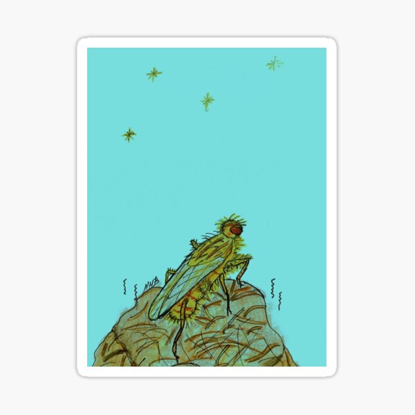 Yellow Dung Fly Sticker