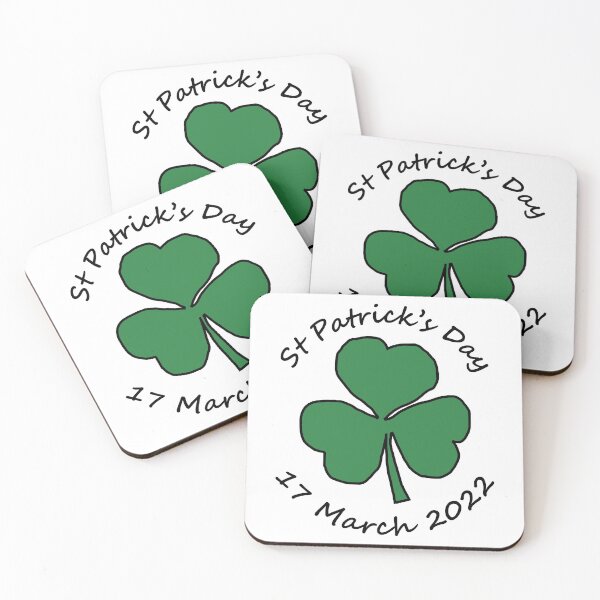 Item preview, St Patricks Day 17 March 2022 Typography Shamrock designed and sold by ellenhenry.