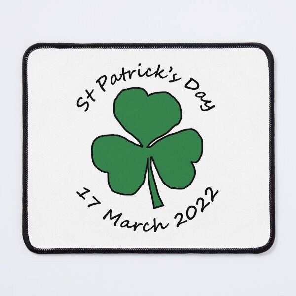 Item preview, St Patricks Day 17 March 2022 Typography Shamrock designed and sold by ellenhenry.