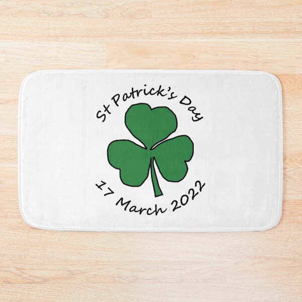 Item preview, St Patricks Day 17 March 2022 Typography Shamrock designed and sold by ellenhenry.