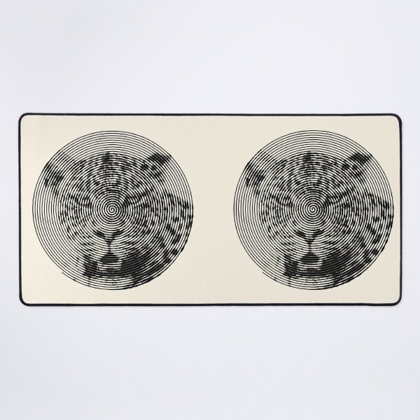 Item preview, Leopard Face Close-up in Spiroglyphic Style Spiral Circles designed and sold by Scotch Macaskill.