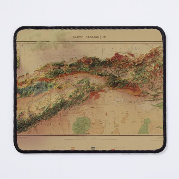 Item preview, Vintage 3D Map of Algeria designed and sold by silentcarto.