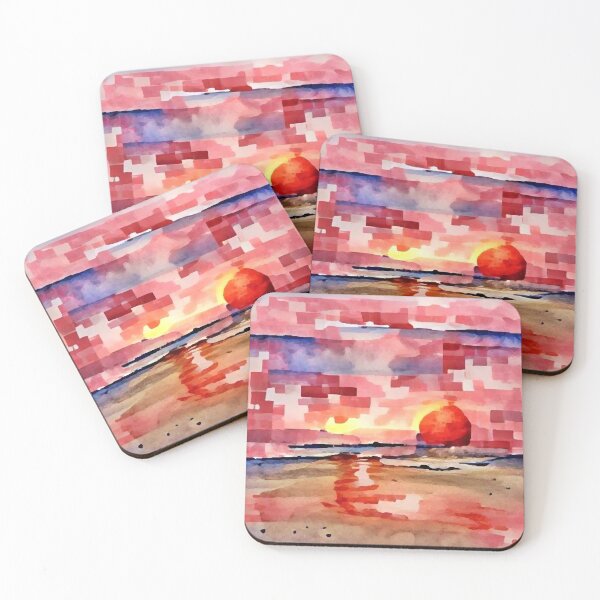 Item preview, Sunrise Abstract Watercolour designed and sold by siwabudda.