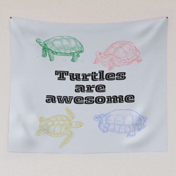 Item preview,  Sea Turtle, Turtles are awesome, Turtley awesome designed and sold by BronikowskiART.