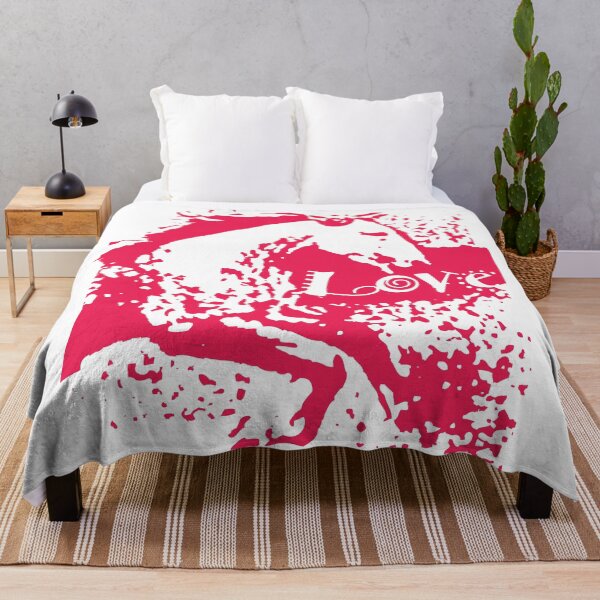 Item preview, Cute Love your Horse Baroque Lipizzaner Galloping wild in Pink designed and sold by DappleDesign.