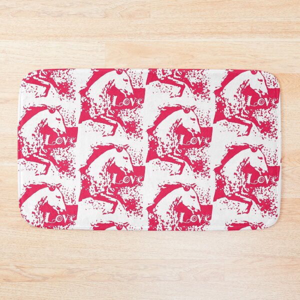 Item preview, Cute Love your Horse Baroque Lipizzaner Galloping wild in Pink designed and sold by DappleDesign.
