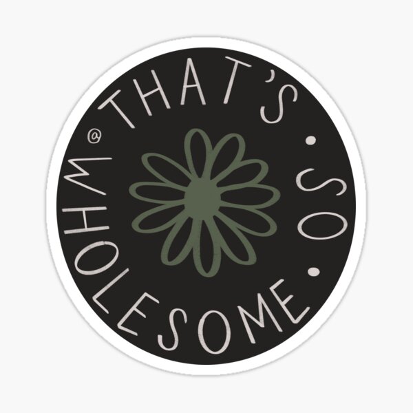 Item preview, Das ist so gesund - Sticker (rund) designed and sold by TSWholesome.