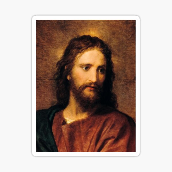 Portrait Details about   My Life Love Commander Jesus Sticker 