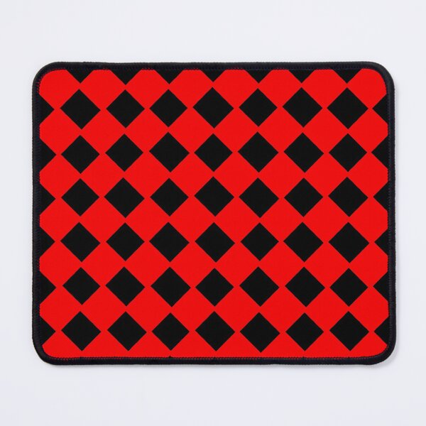 Item preview, Black red Checkered diamond Pattern designed and sold by EmmiLooArt.