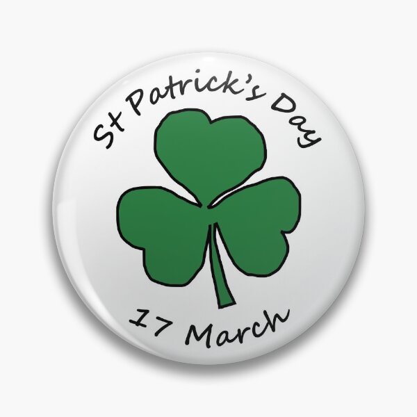 Item preview, St Patricks Day 17 March Typography Shamrock designed and sold by ellenhenry.