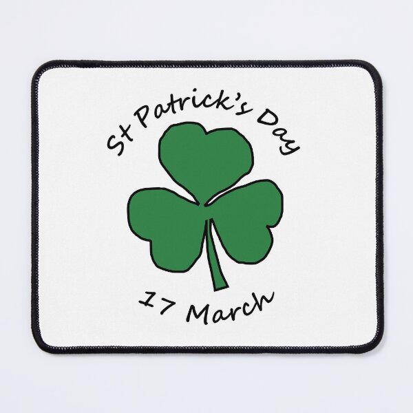 Item preview, St Patricks Day 17 March Typography Shamrock designed and sold by ellenhenry.