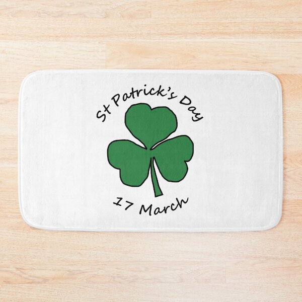 Item preview, St Patricks Day 17 March Typography Shamrock designed and sold by ellenhenry.