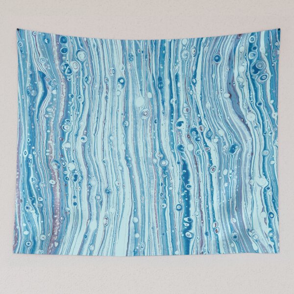 Aperçu de l'œuvre Art fluide vertical bleu créée et vendue par storyboxdesigns.