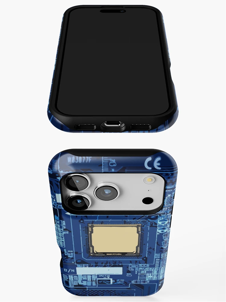Thumbnail 3 of 4, iPhone Case, Motherboard CPU designed and sold by Sakuga Drip.
