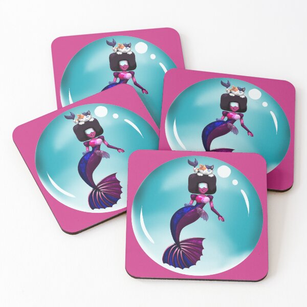 Item preview, Mermaids Garnet and Cat Steven designed and sold by nirelle.